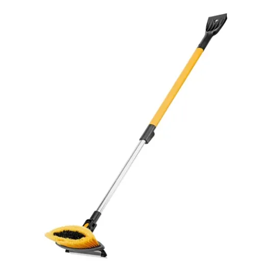 Купить Щетка сметка со скребком Denzel телескоп, поворотная голова, водосгон 950-1320 мм 55327